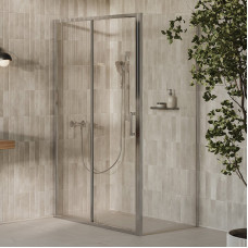 Стінка д/душ. кабіни XPSPS-80 Transparent, профіль полір алюміній (X90V40C0FZ1)