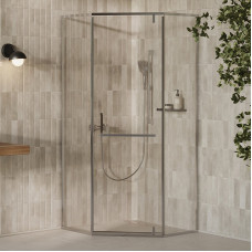 Душ. штора XPSHP3-100, пятикутна, transparent, профіль полір алюміній (X335A0C0FZ1)