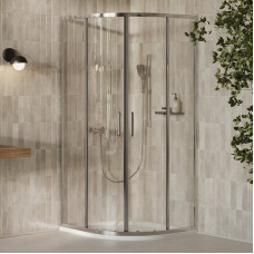 Душ. штора XPSCP4-100 R-500 transparent, полір.алюмін. (X3B2A0C0FZ1C)