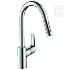 Кухонний змішувач Hansgrohe Focus з витяжним виливом (31815000)