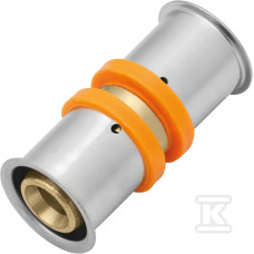 Соединитель Press двухсторонний c пресс-кольцом 40x3,5 KAN-therm (1009042004)