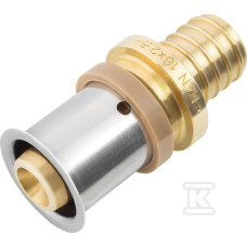З'єднувач латунний Press з прес-кільцем перехідний PUSH / PRESS fi 18x2,5/16x2 KAN-therm (1009042145)