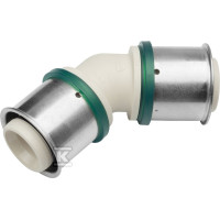 KAN-therm Отвод 45° PPSU Press c пресс-кольцом 50x50 (1009068040)