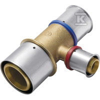Трійник латунний редукційний з прес-кільцем 50х4/32х3/40х3,5 KAN-therm (1009260170)