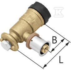 Колено press фиксированное длинное 20*2G1/2