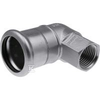 Inox отвод с внутренней резьбой press 28хRр1 KAN-therm (1609068008)
