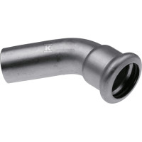 Inox відвід ніпельний 45° press 22 мм KAN-therm (1609068075)