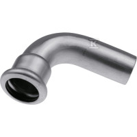 Inox отвод ниппельный 90° press 18 мм KAN-therm (1609068144)