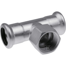 Inox трійник з внутрішньою різьбою press 35x1