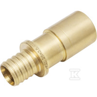 KAN-therm Латунний ніпельний з'єднувач Push/Steel - 18x2.0/22 (1109042039)