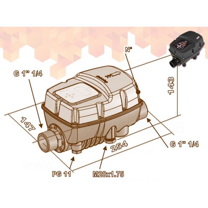 преобразователь для однофазного насоса SIRIO ENTRY 230 In=10,6 А 230 V Italtecnica (Частотний)