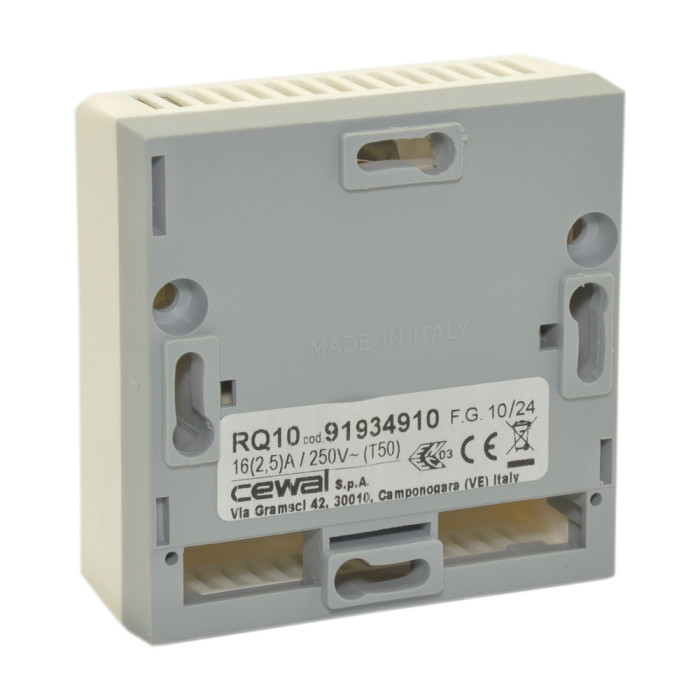Електромеханічний кімнатний термостат RQ 10 5÷30°C 16 А (2,5 A) 250 V Cewal S.p.A. (91934910)