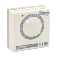 Электромеханический комнатный термостат RQ 30 5÷30°C 10 А (2,5 A) 250 V Cewal S.p.A. (91934930)