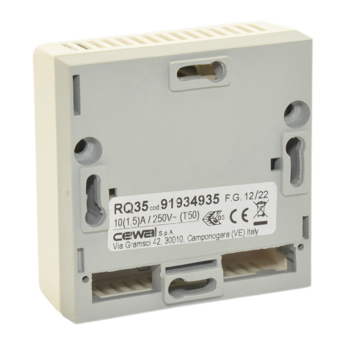Електромеханічний кімнатний термостат RQ 35 5÷30°C 10 А (2,5 A) 250 V Cewal S.p.A. (91934935)