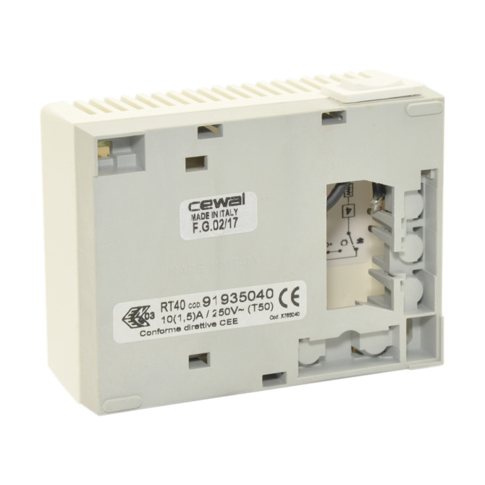 Электромеханический комнатный термостат RT 40 5÷30°C 10A(2,5A)250V Cewal S.p.A. (91935040)