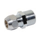 (G02503) Адаптер хром Ø10 х 1/2″ из нержавеющей стали Albertoni srl (411)