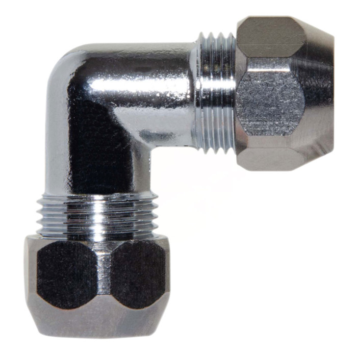 (G02524) Коліно хром Ø10 VA Albertoni srl (420)