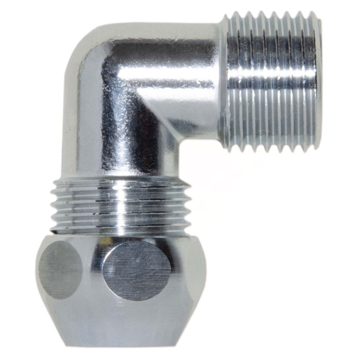 (G02533) Колено хром Ø10 х 1/2″ из нержавеющей стали Albertoni srl (421)