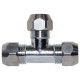 (G02540) Тройник хром Ø10 VA Albertoni srl (423)