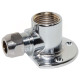 (G02545) Коліно настінне для сантехприладів Ø10 х 1/2″ В VA Albertoni srl (425/1)