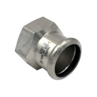 Перехідник нержавіючий Ø15 х 1/2″ В INOXPRES® RM (190102015)