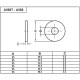 Накладка декоративна (латунь) Ø55 x 15 мм ХРОМ ″MINIMALIST″ Carlo Poletti Srl