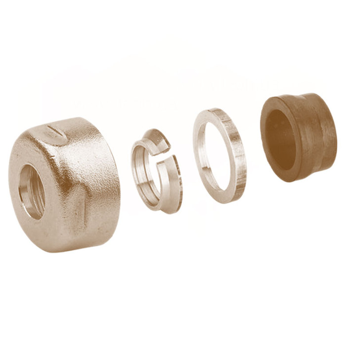 Гайка для мідної труби Ø15 мм x 3/4″ EK BRUSH BRONZE Carlo Poletti Srl (A33109MEK)