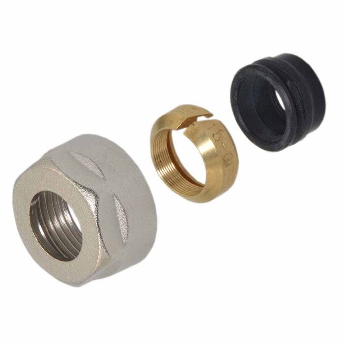 Гайка для мідної труби UNIFIT Ø15 мм x 3/4″ EK НІКЕЛЬ Carlo Poletti Srl (A43304Q)