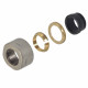 Гайка для мідної труби Ø15 мм x 24-19 BRUSH SILVER Carlo Poletti Srl (A58409J)