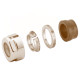 Гайка для мідної труби Ø15 мм x 24-19 BRUSH SILVER Carlo Poletti Srl (A58409J)