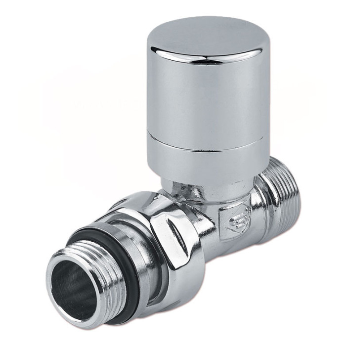 Кран-термостат прямой ХРОМ Ø1/2″ х 24-19 FIRST THERMO Carlo Poletti Srl (V142511CB)