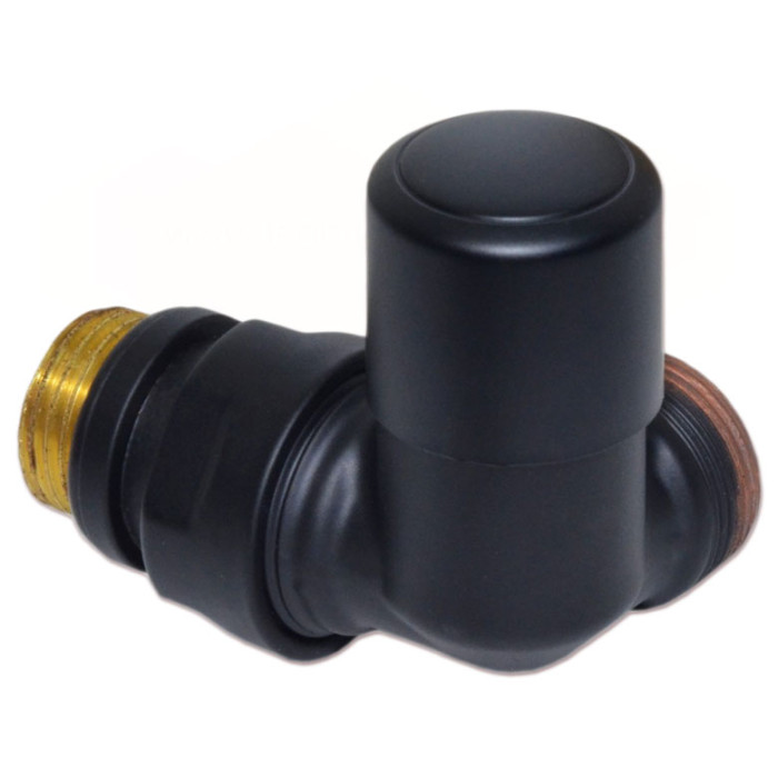 Кран відсікаючий трьохосьовий BLACK MATTE Ø1/2″ х 24-19 SX (лівий) FIRST CORNER Carlo Poletti Srl (V174211EFS9005OSX)