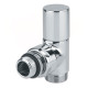 Кран радіаторний кутовий ХРОМ Ø1/2″ х 24-19 CYLINDER Carlo Poletti Srl (V30110B)