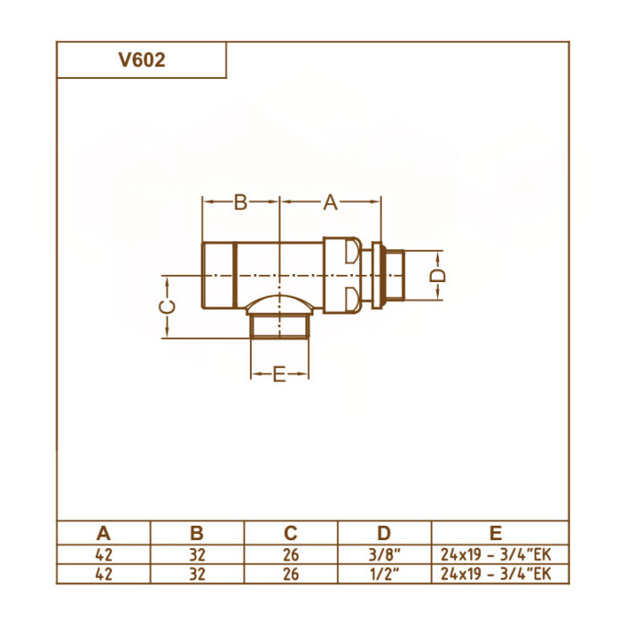Кран відсікаючий реверсивний БІЛИЙ Ø1/2″ x 24-19 REVERSA Carlo Poletti Srl (V60211EF)