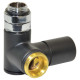 Кран радиаторный трехосевой BLACK MATTE Ø1/2″x3/4″ SX (правый) COMBI CORNER (подкл. тену) Carlo Poletti Srl (V110112E9005ODX)