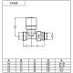 Кран-термостат прямий ХРОМ Ø1/2″ х 24-19 FIRST THERMO Carlo Poletti Srl