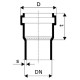 Перехідник гумовий на HT-трубу Dn 58 Ostendorf Skolan dB