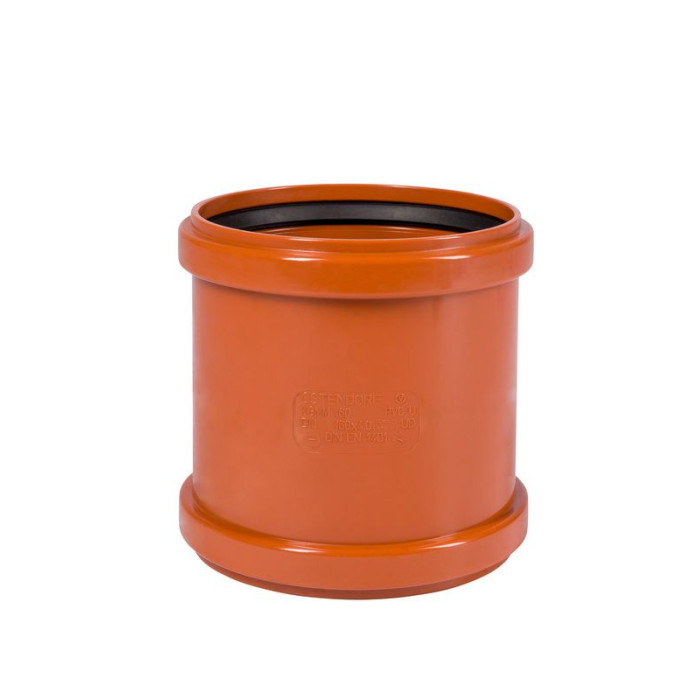 Муфта подвійна Dn 160 Ostendorf KG (PVC) (222510)