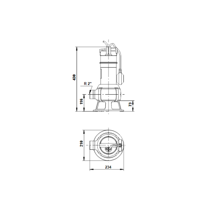 Дренажный насос Grundfos Unilift AP35B.50.06.A1.V 1x230V 10м (96468356)