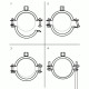 Хомуты с вкладышем Walraven KSB2 M8/10 D 31-35 мм 3396035