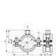 Хомут для великих навантажень Walraven із вкладишем EPDM HD1501 М8/10, 59-64 мм 33138064