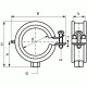 BISMAT Flash Хомут Walraven з гумовою ізоляцією D 20-23 мм M8 3373023