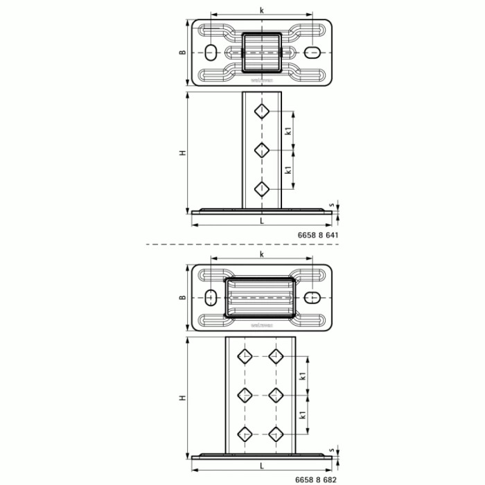 Держатель профиля усиленный Walraven BIS Strut (BUP1000) 41x41 + 41x21D 66588641