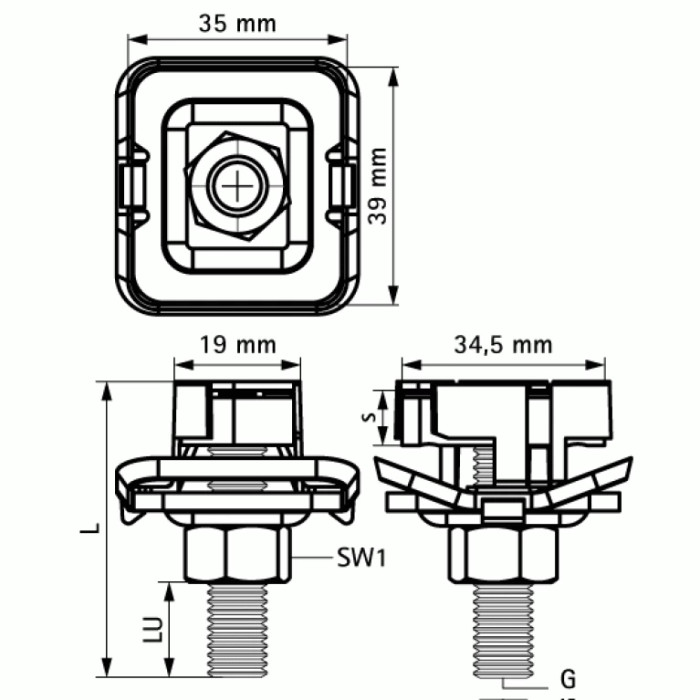 Болт швидкого монтажу Walraven BIS RapidStrut G2 (BUP1000) М8х40мм 652785804