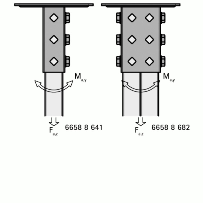 Держатель профиля усиленный Walraven BIS Strut (BUP1000) 41x41 + 41x21D 66588641