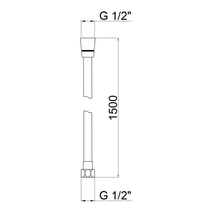 Шланг Lidz Niagara 09 1,5 м LDNIA09CRM35458 Хром