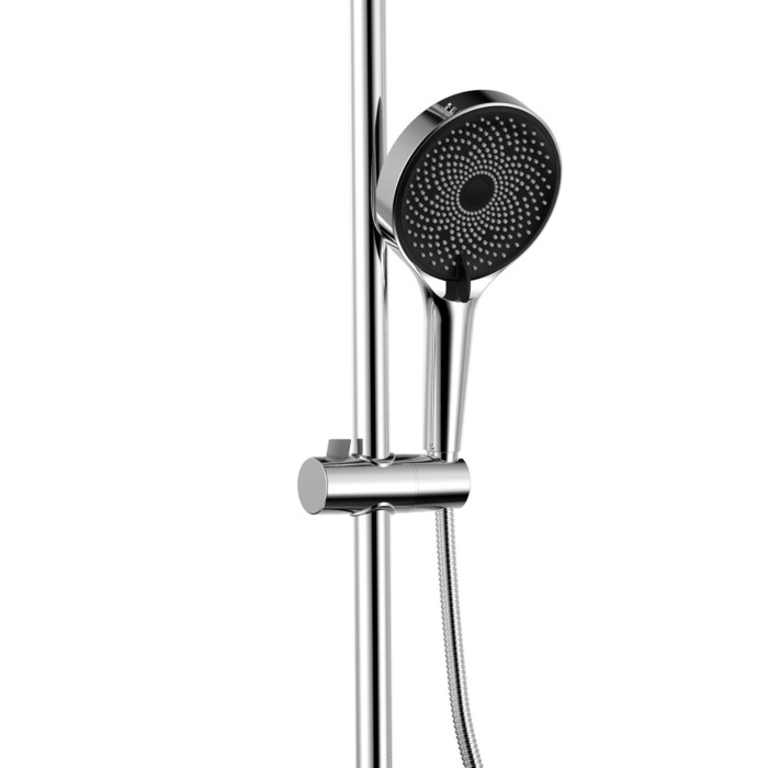 Душова система універсальна Qtap Sloup термостатична на два споживача QTSL57103ONC Chrome