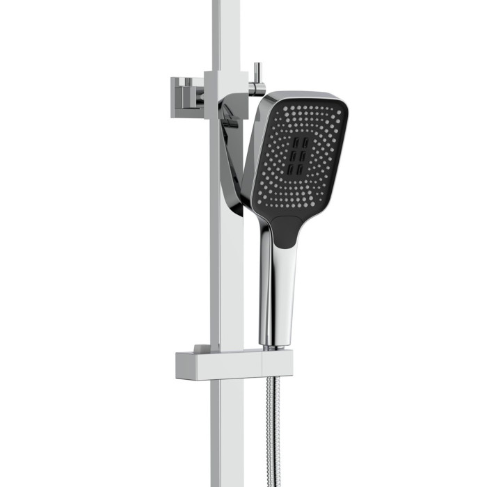 Система душа Qtap Sloup с термостатом для двух пользователей, Хром (QTSL57103KNC)