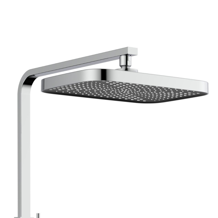 Система душа Qtap Sloup с термостатом для двух пользователей, Хром (QTSL57103KNC)