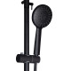 Душова система для кабіни Lidz Aria 1032 на три споживача з виливом k35, Black (LDARI1032BLA43371)
